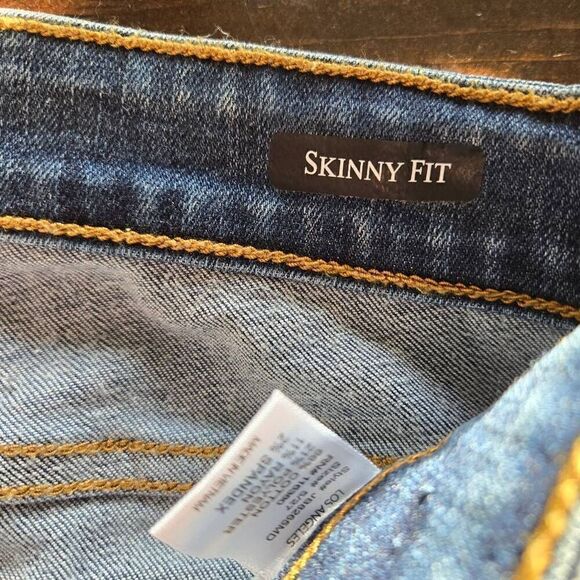 Judy Blue Cheetah Distressed Skinny Fit Womens SZ 5 / 27 - Picture 5 of 8